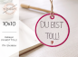 Preview: Anhänger Du bist toll - ITH-Stickdatei